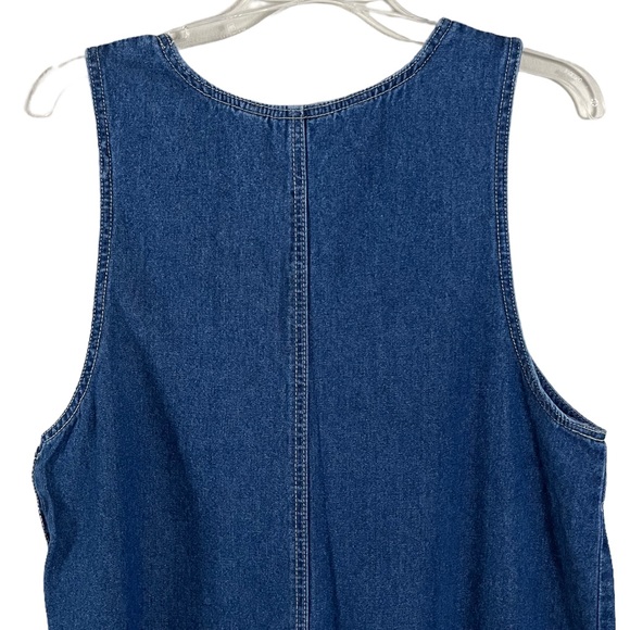 Lindsey Michelle American Flag Denim Jumper Dress - Picture 6 of 7